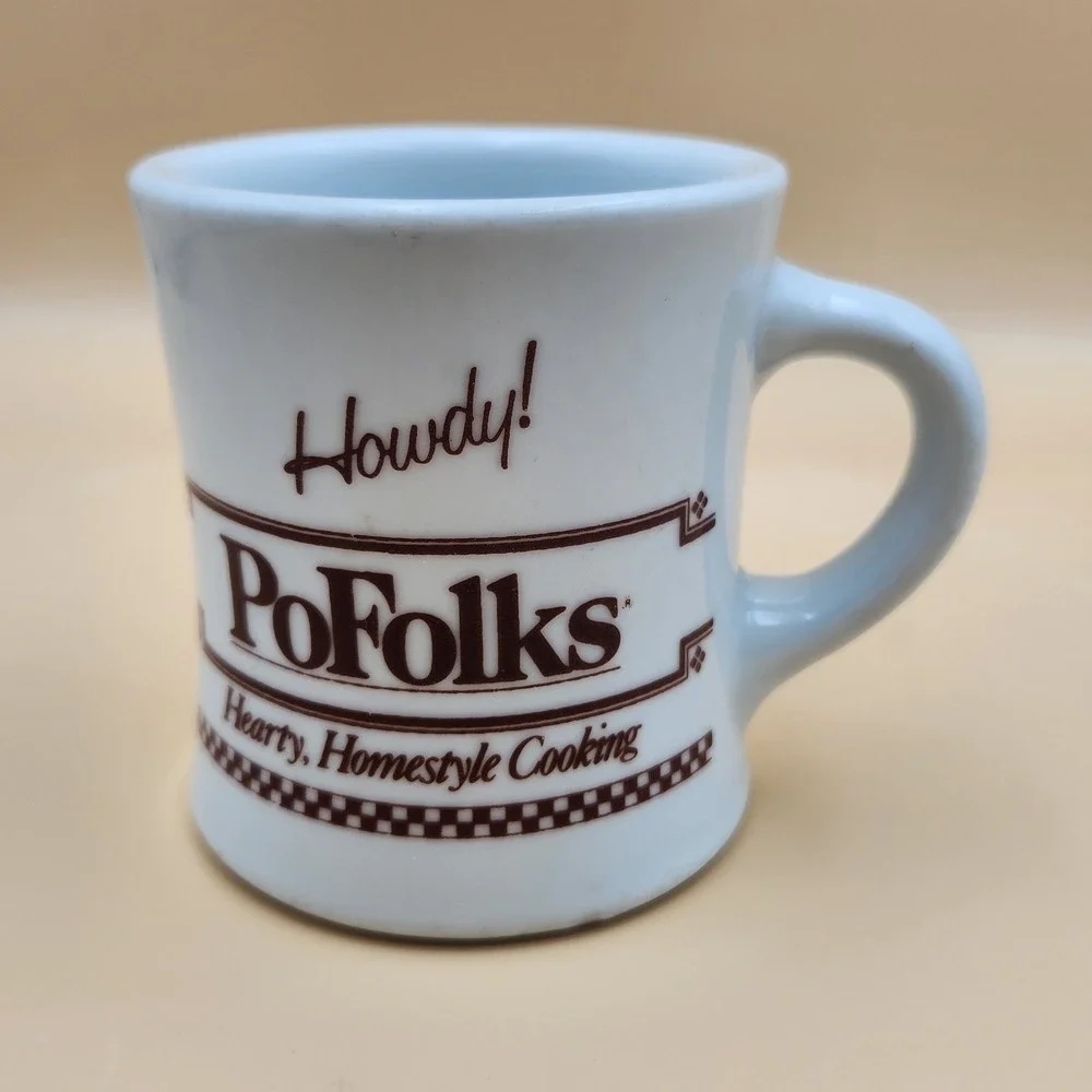 PoFolks Fairless Hills PA Vintage Restaurant Diner Rego Coffee Cup Mug